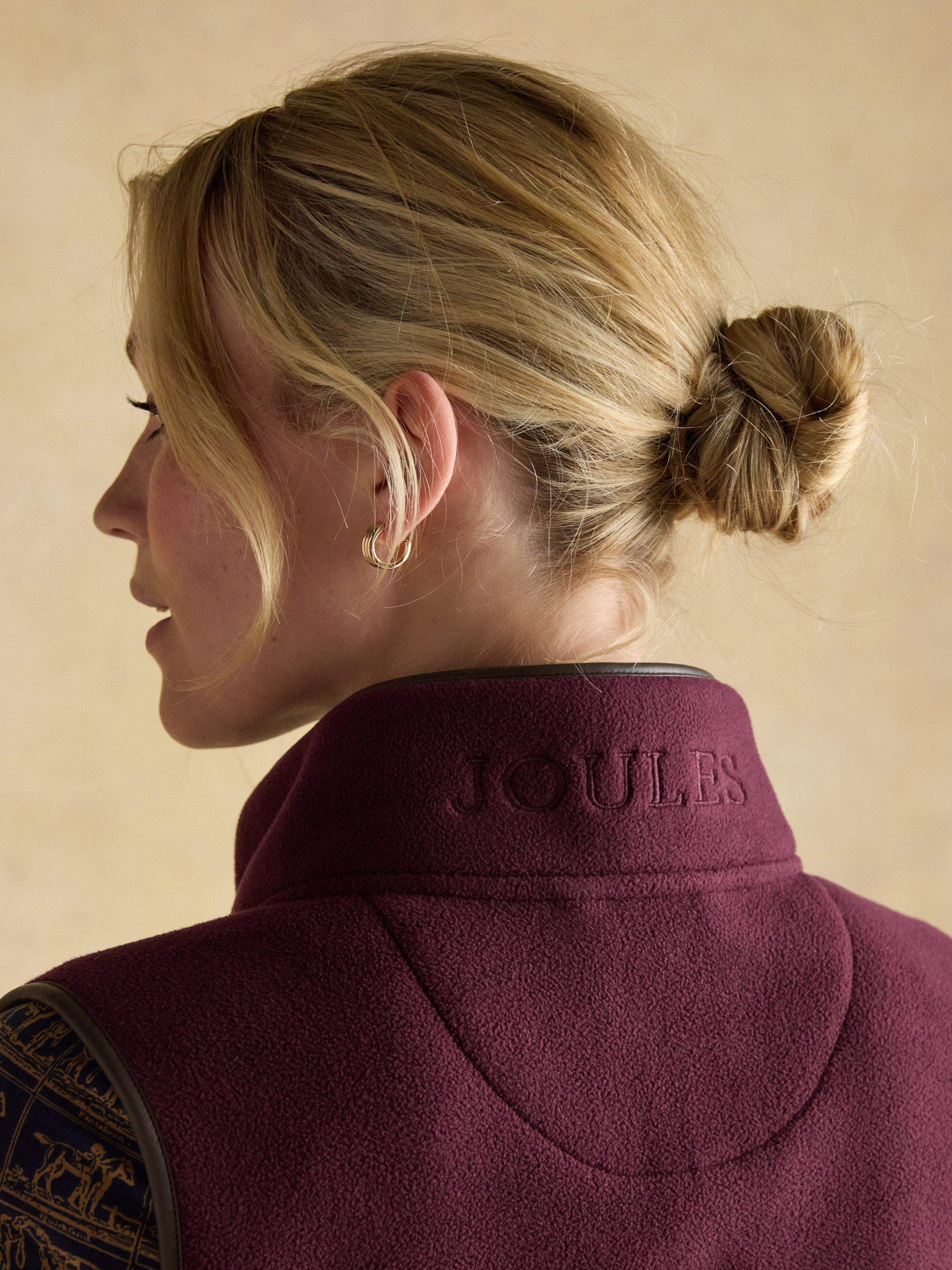 Product image 9 of 10, which shows Joules Heritage Fleece Gilet, Red, 6