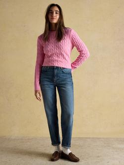 Joules Mid Rise Relaxed Jeans, Blue, Blue