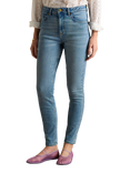 Joules Mid Rise Skinny Jeans, Mid Blue