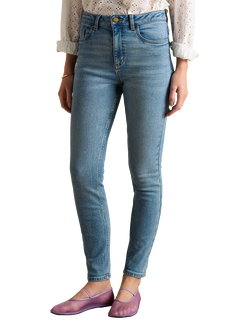 Joules Mid Rise Skinny Jeans, Mid Blue, Mid Blue