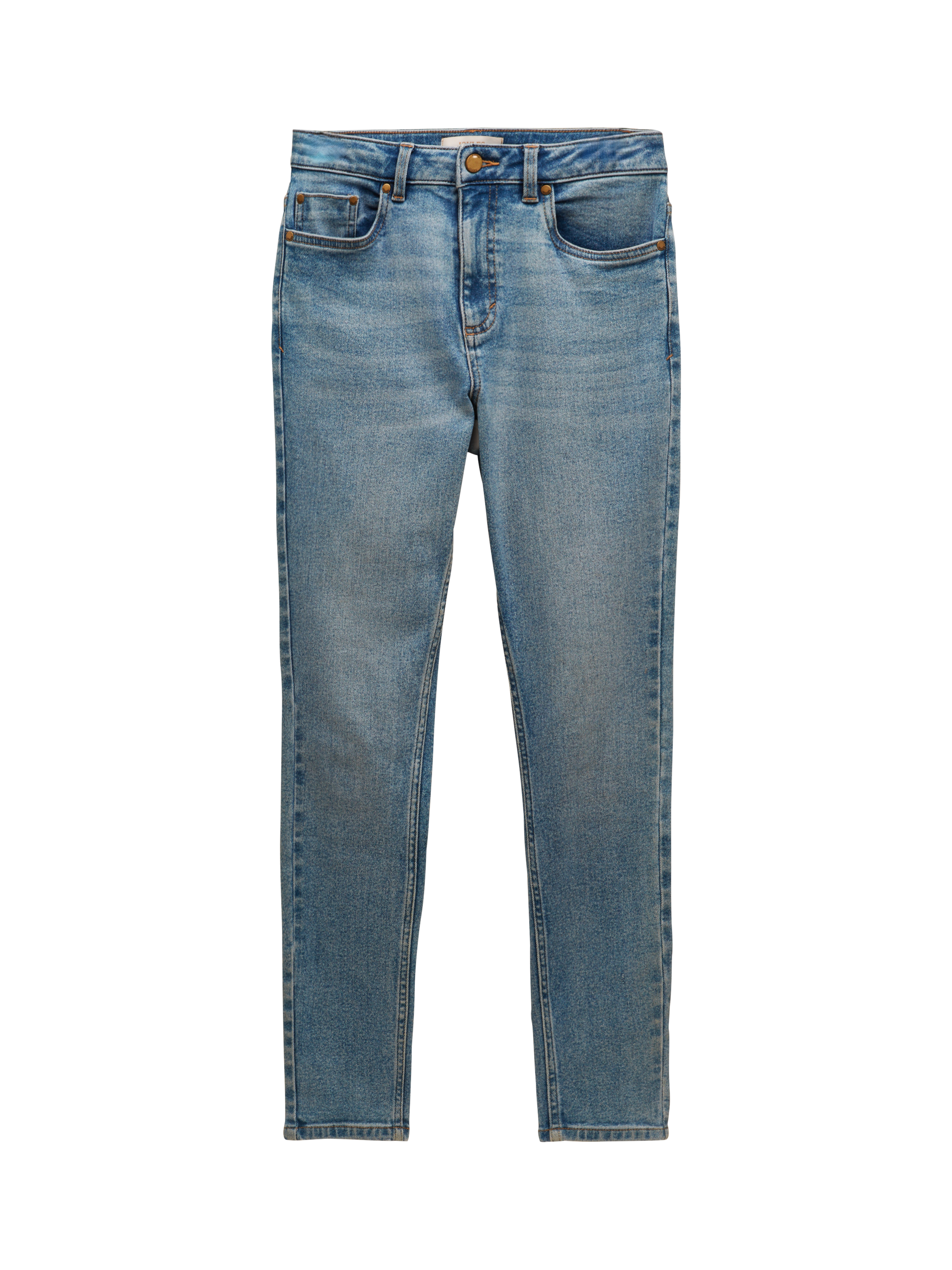 Product image 3 of 7, which shows Joules Mid Rise Skinny Jeans, Mid Blue, 6
