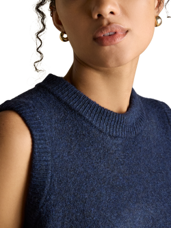 Joules Holly Knitted Tank Top - view 2, Navy