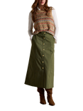 Joules Twyla Chino Midi Skirt