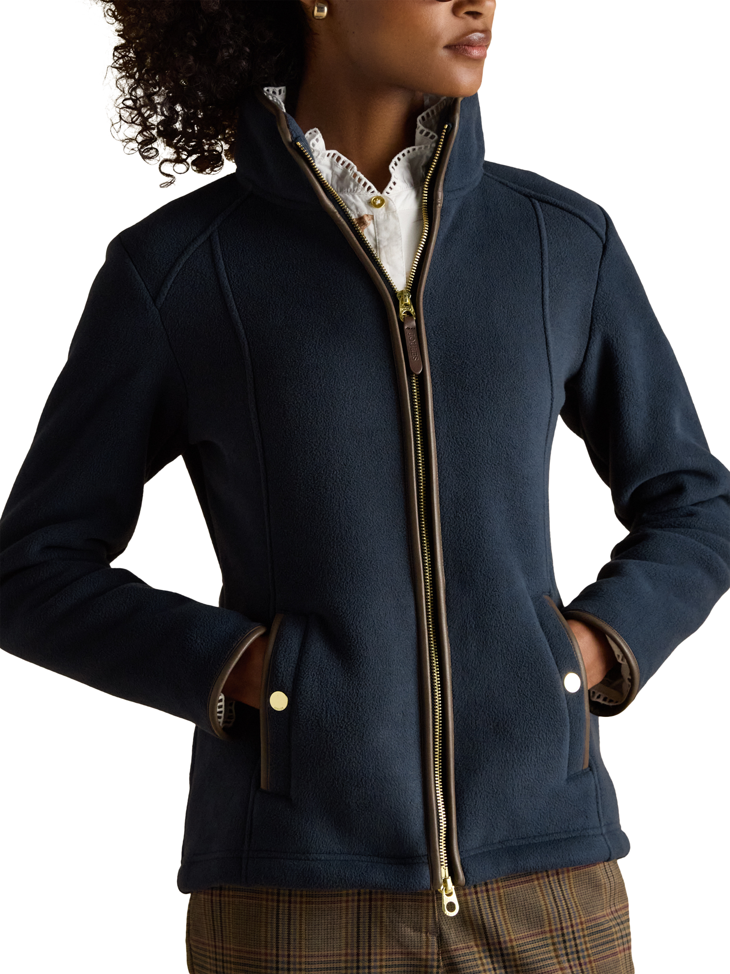 Product image 1 of 6, which shows Joules Heritage Fleece, Navy, 6
