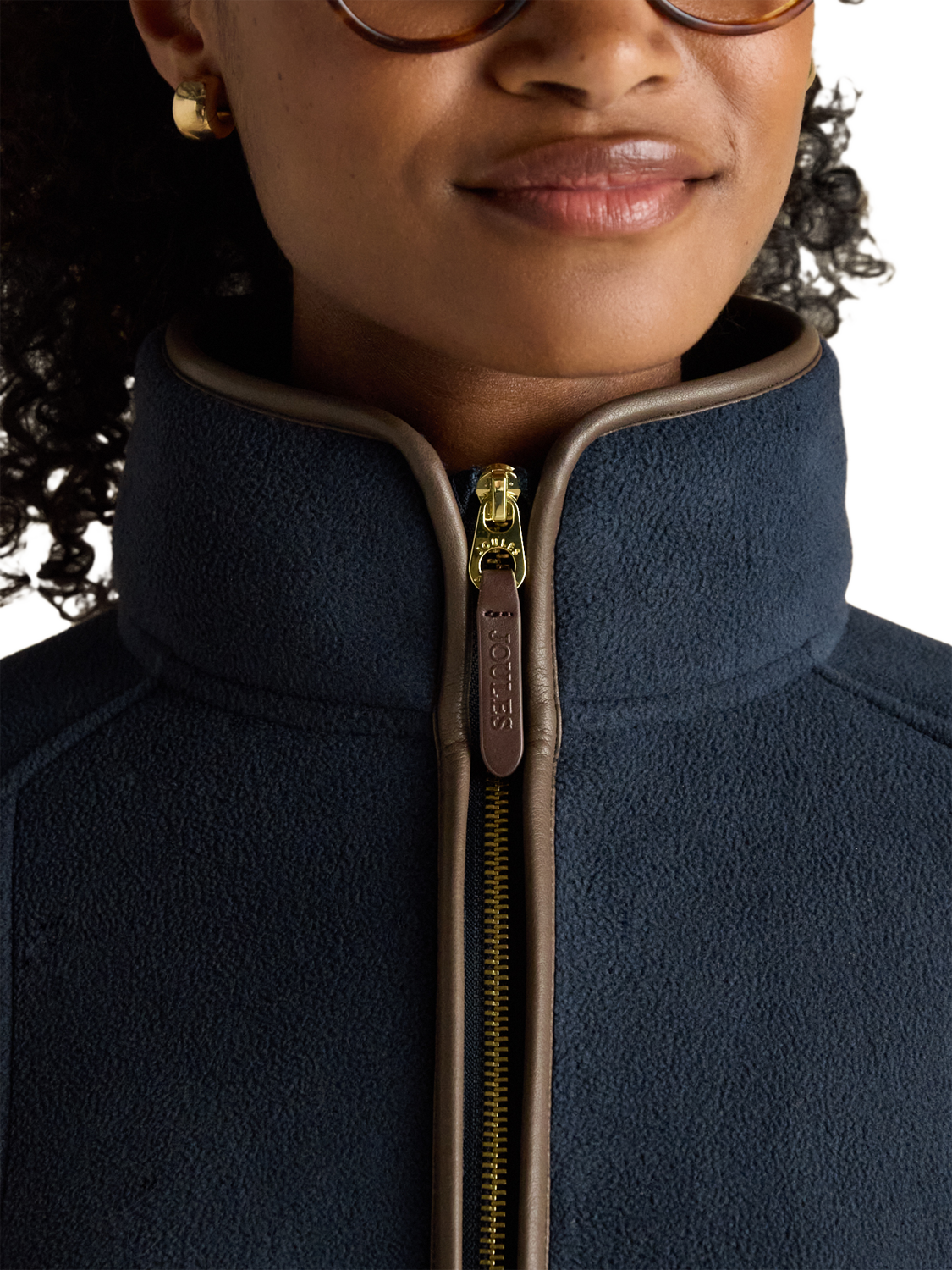 Product image 3 of 6, which shows Joules Heritage Fleece, Navy, 6