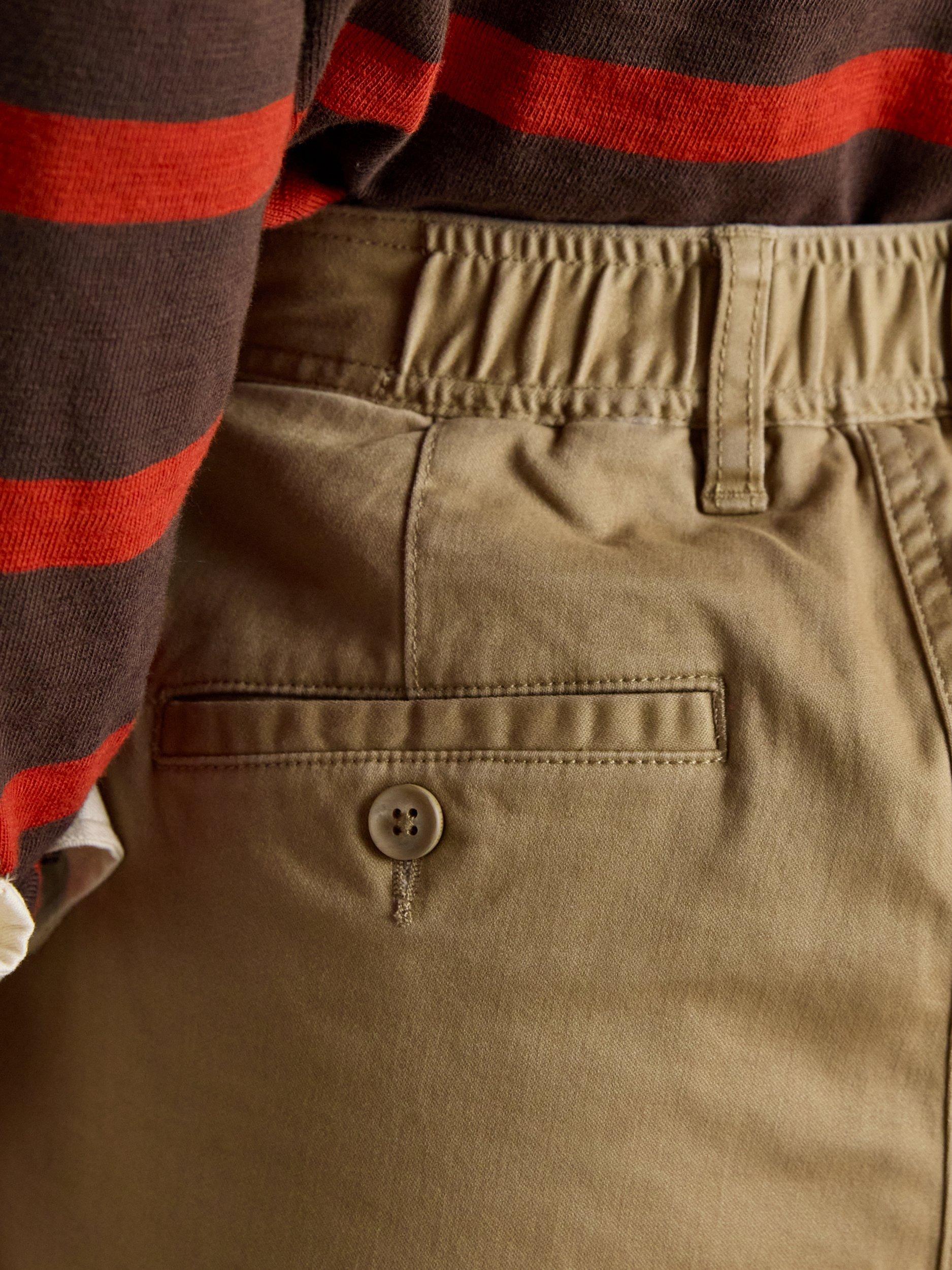 Product image 6 of 9, which shows Joules Mid Rise Slim Fit Chinos, Light Brown, 6
