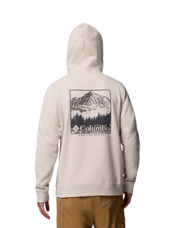 Columbia Trek Cotton Blend Graphic Hoodie - view 2, Dark Stone/Meadowland