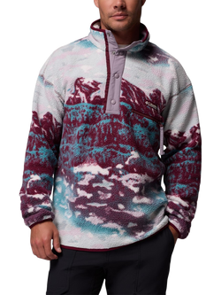 Columbia Helvetia II Half Snap Fleece Jumper, Rich Wine Sisters