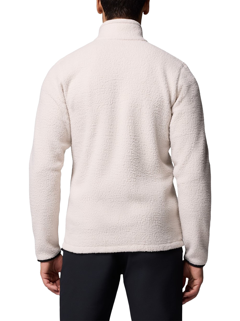 Product image 2 of 4, which shows Columbia Jasper Pebbled Zip Front Fleece Jacket, Dark Stone/Black, S