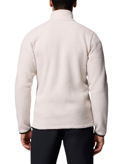 Columbia Jasper Pebbled Zip Front Fleece Jacket - view 2, Dark Stone/Black