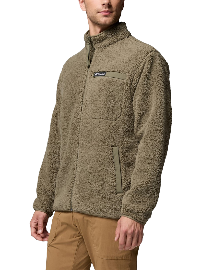 Product image 3 of 4, which shows Columbia Rugged Ridge Zip Front Fleece Jacket, Stone Green, S