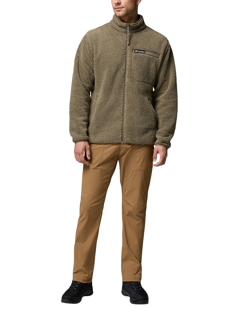 Product image 4 of 4, which shows Columbia Rugged Ridge Zip Front Fleece Jacket, Stone Green, S