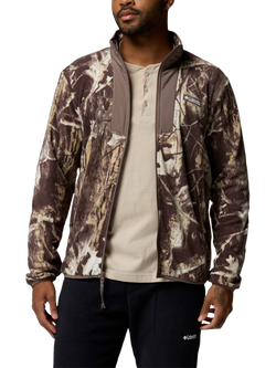 Columbia Sequoia Grove Camouflage Fleece Zip Jacket, Iron Timberwolf