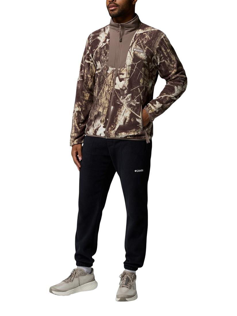 Product image 4 of 4, which shows Columbia Sequoia Grove Camouflage Fleece Zip Jacket, Iron Timberwolf, S