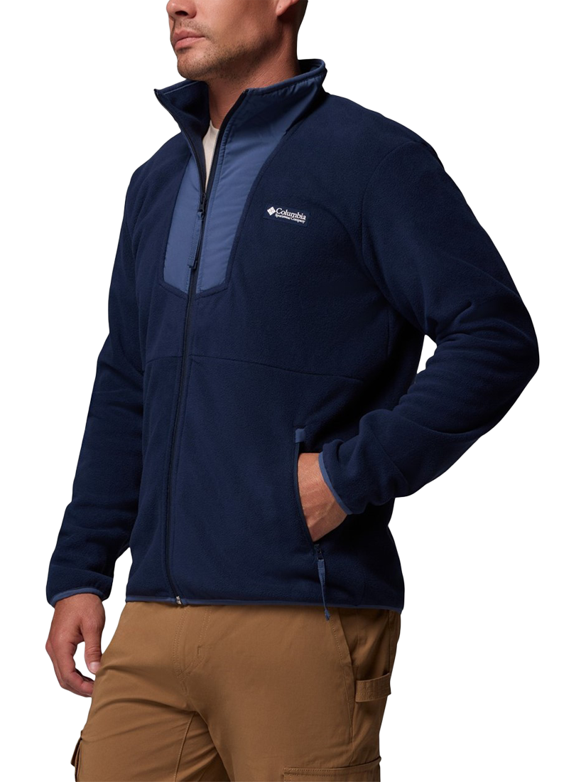 Product image 3 of 4, which shows Columbia Sequoia Grove Zip Front Fleece Jacket, Navy, S