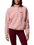 Columbia Women's Jasper Ridge Half-Zip Fleece Jumper, Eraser Pink