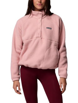 Columbia Women's Jasper Ridge Half-Zip Fleece Jumper, Eraser Pink, Eraser Pink