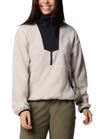 Columbia Women's Sequoia Grove Half Zip Fleece, Dark Stone/Black