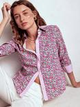 Boden Sienna Cotton Floral Long Sleeve Collar Blouse