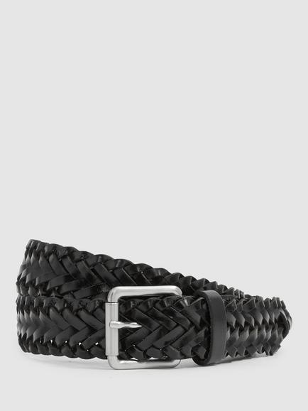 Reiss Carlton Leather Belt, Black