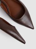 Reiss Aubrey Pointed Leather Pumps