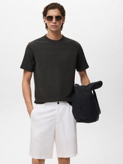 Mango Gare Cotton Blend T-Shirt, Charcoal
