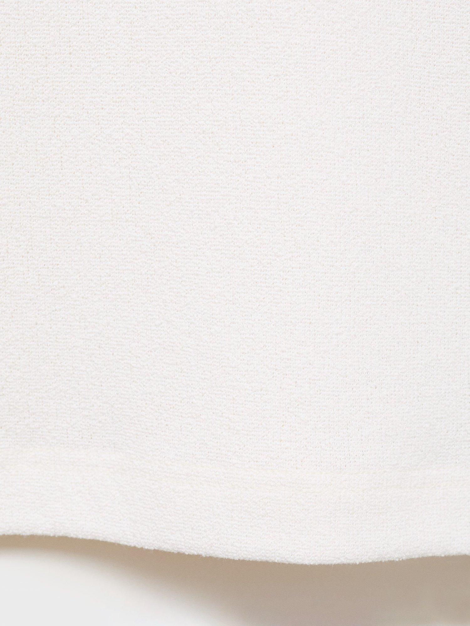 Product image 5 of 8, which shows Mango Gare Cotton Blend T-Shirt, Natural White, XS