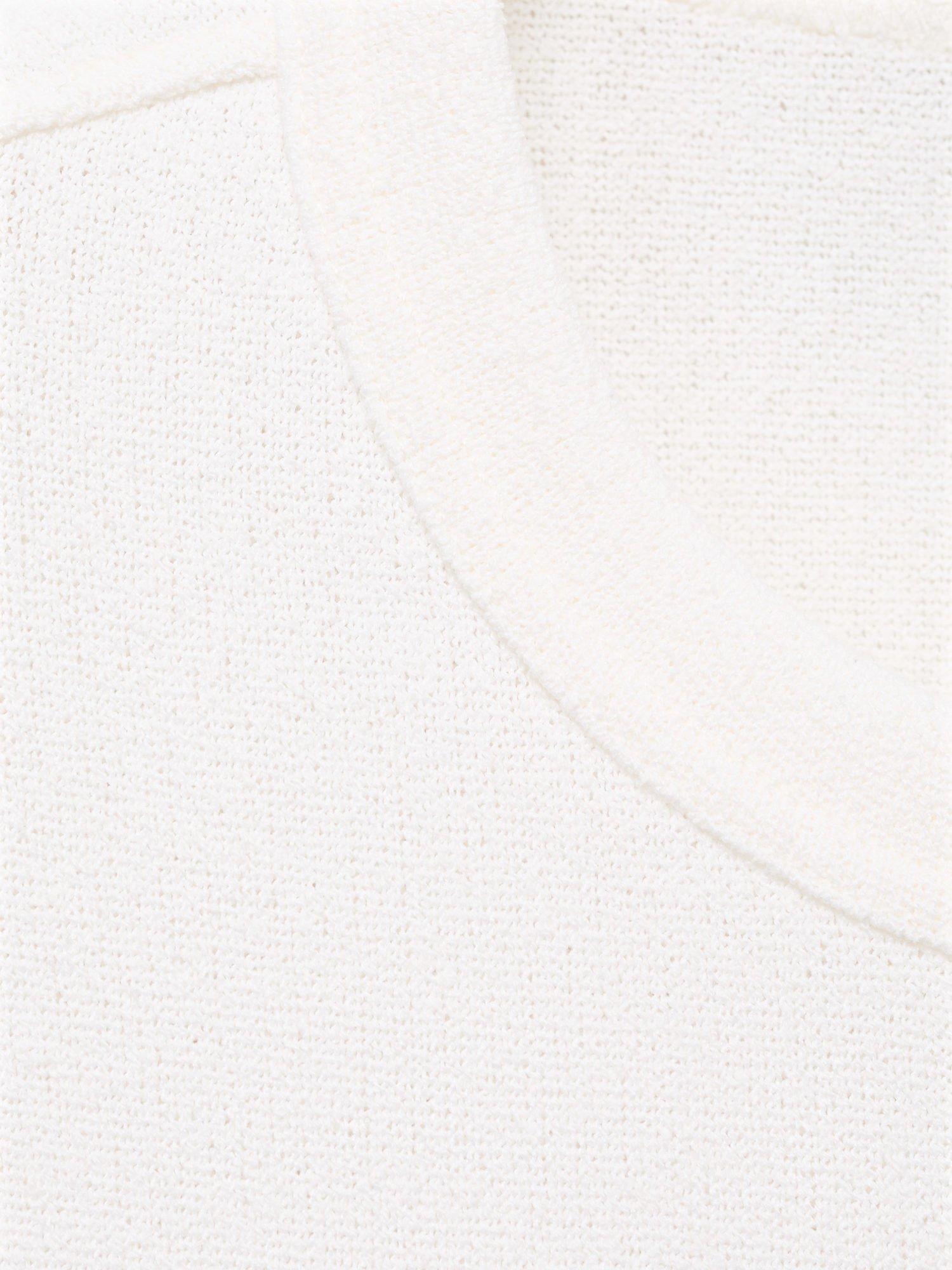 Product image 8 of 8, which shows Mango Gare Cotton Blend T-Shirt, Natural White, XS