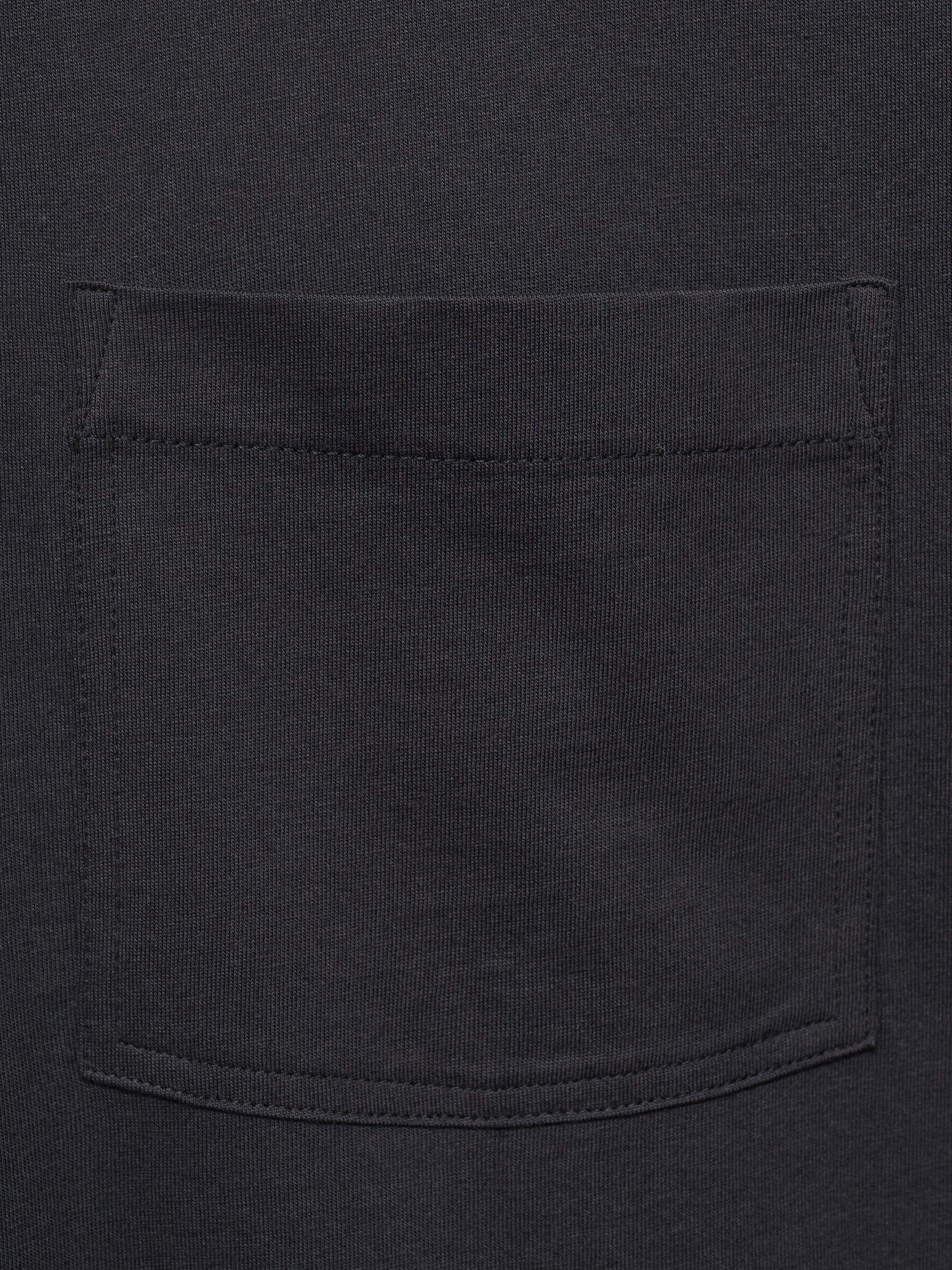 Product image 5 of 8, which shows Mango Single Cotton T-Shirt, Black, S
