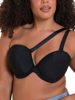 Curvy Kate Superhero Multiway Plunge Bra, Black, Black