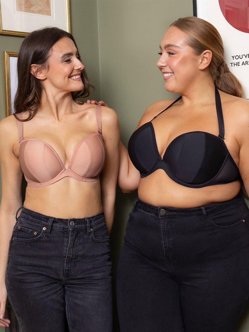 Product image 6 of 11, which shows Curvy Kate Superhero Multiway Plunge Bra, Black, 32D