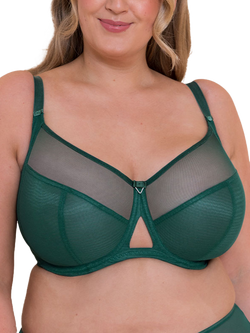 Curvy Kate Victory Non Padded Side Support Balcony Bra, Forest Green