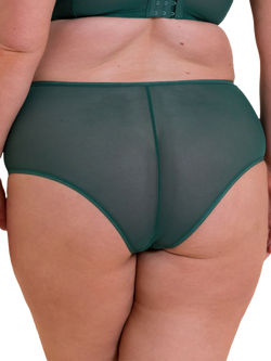 Curvy Kate Victory Semi-Sheer Short Knickers - view 2, Forest Green