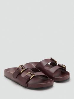 Mango Square Sandals, Mid Purple - view 2, Mid Purple