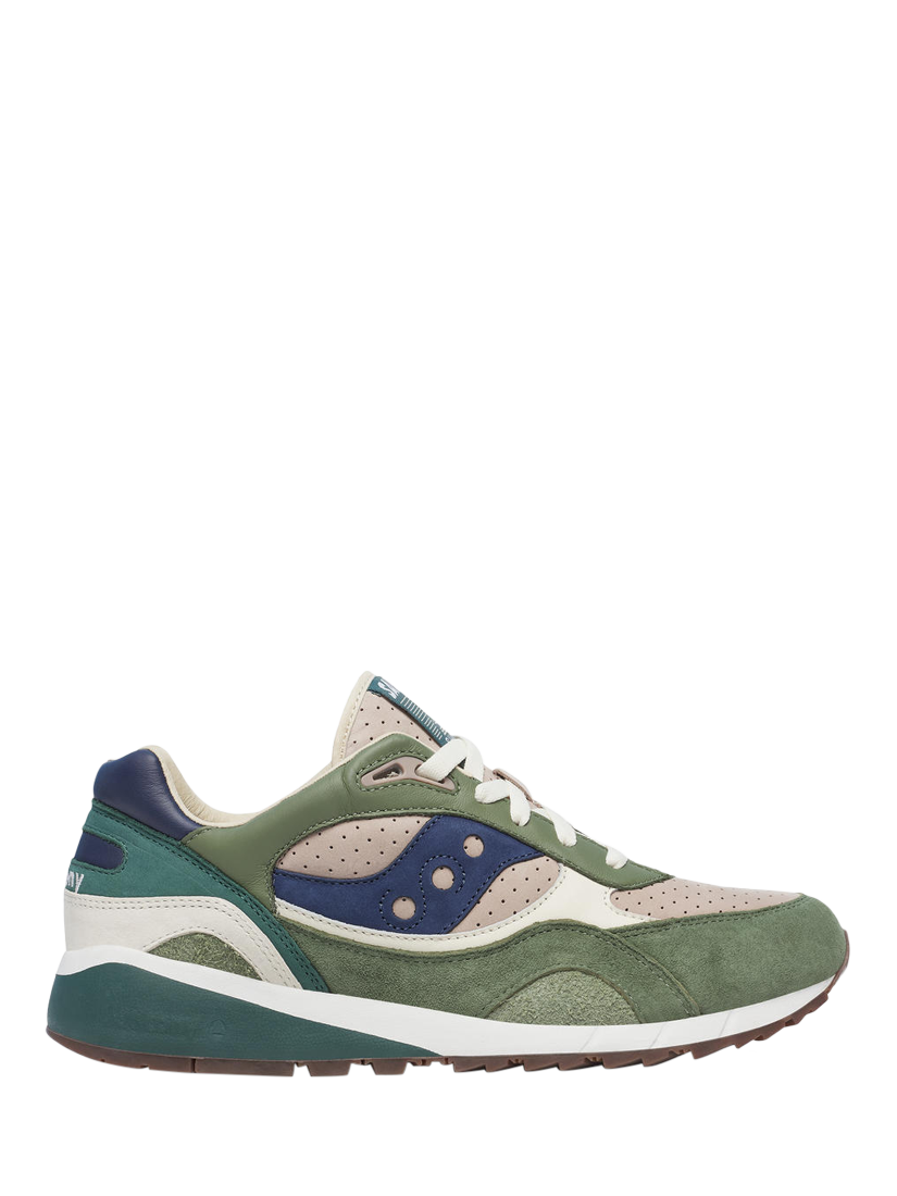 Saucony Shadow 6000 Leather Trainers, Green