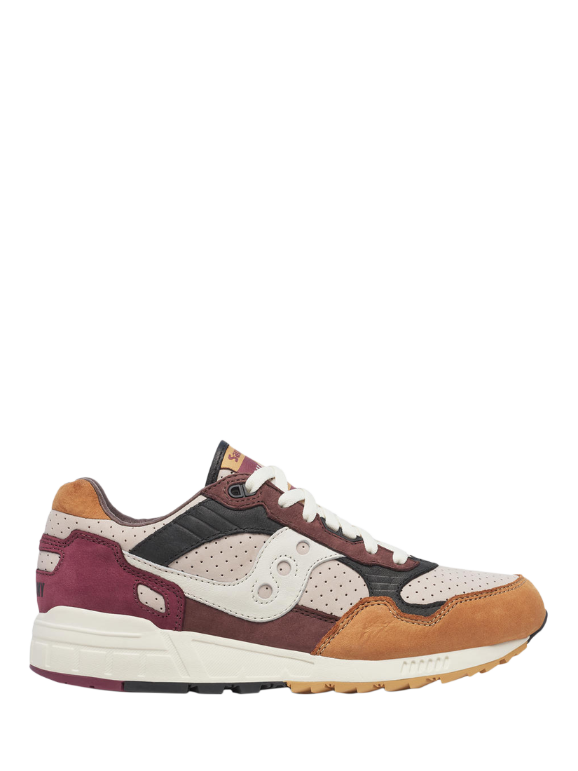 Product image 1 of 6, which shows Saucony Shadow 6000 Lace Up Trainers, Red/Orange, 8