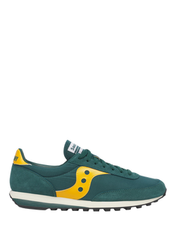 Saucony Trainer 80 Lace Up Trainers, Green/Yellow