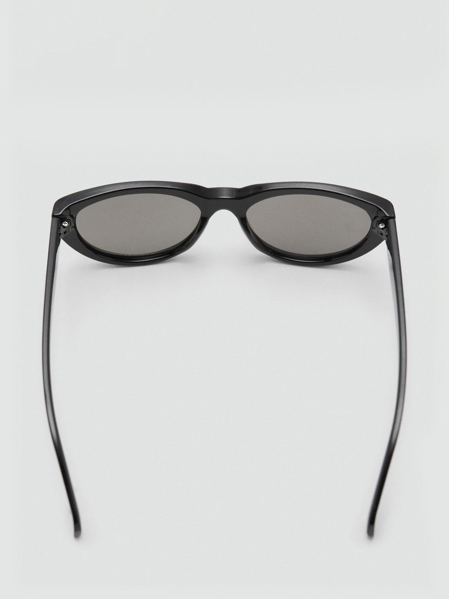 Product image 3 of 4, which shows Mango Ibiza Cat Eye Sunglasses, Black/Grey