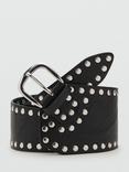 Mango Studded Sash Belt, Black