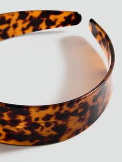 Mango Carey Tortoiseshell Headband, Brown - view 2, Brown