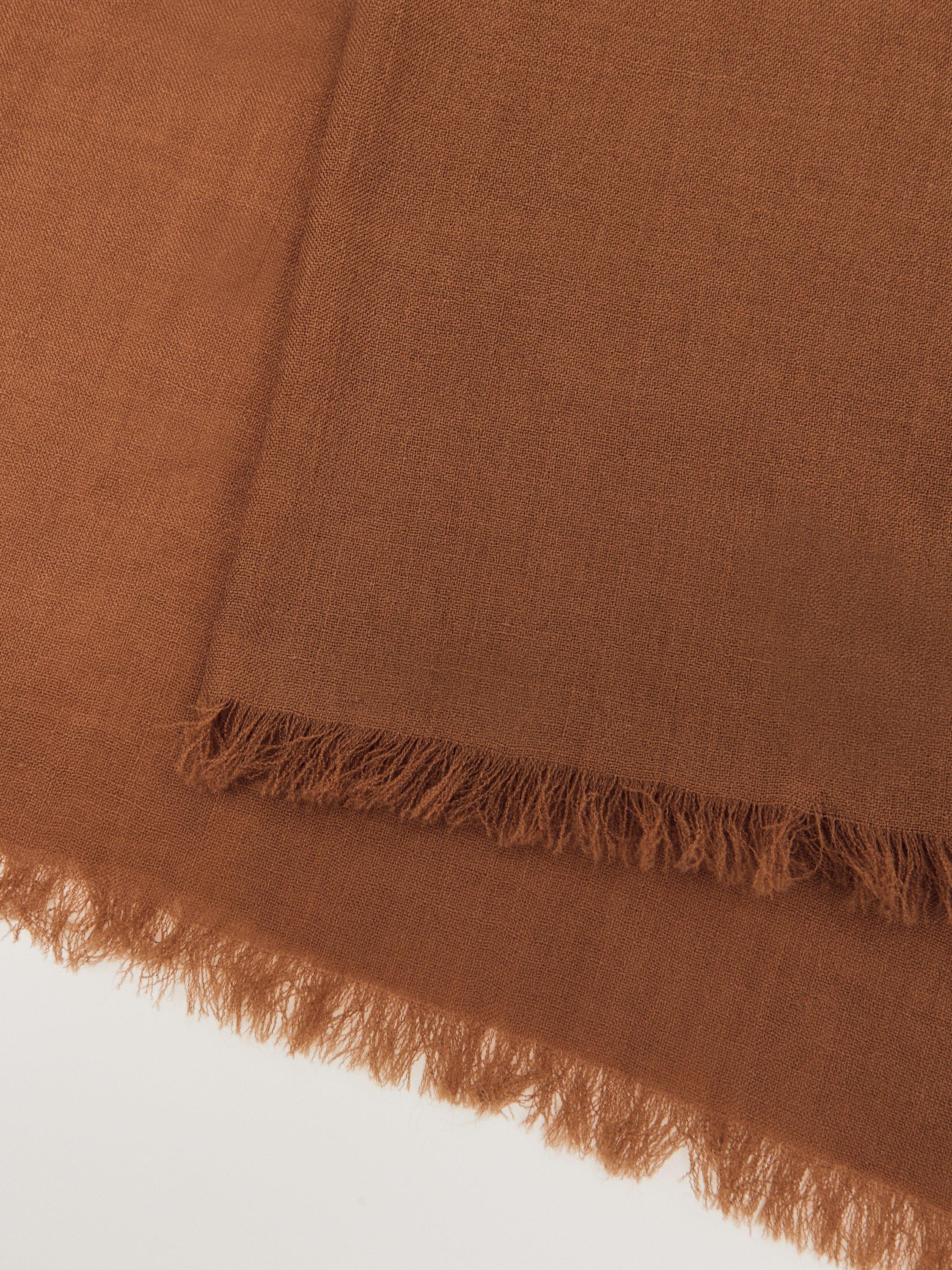 Product image 5 of 5, which shows Reiss Heidi Wool Rich Scarf, Camel, One Size