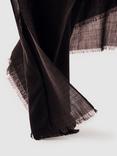Reiss Heidi Wool Rich Scarf, Burgundy