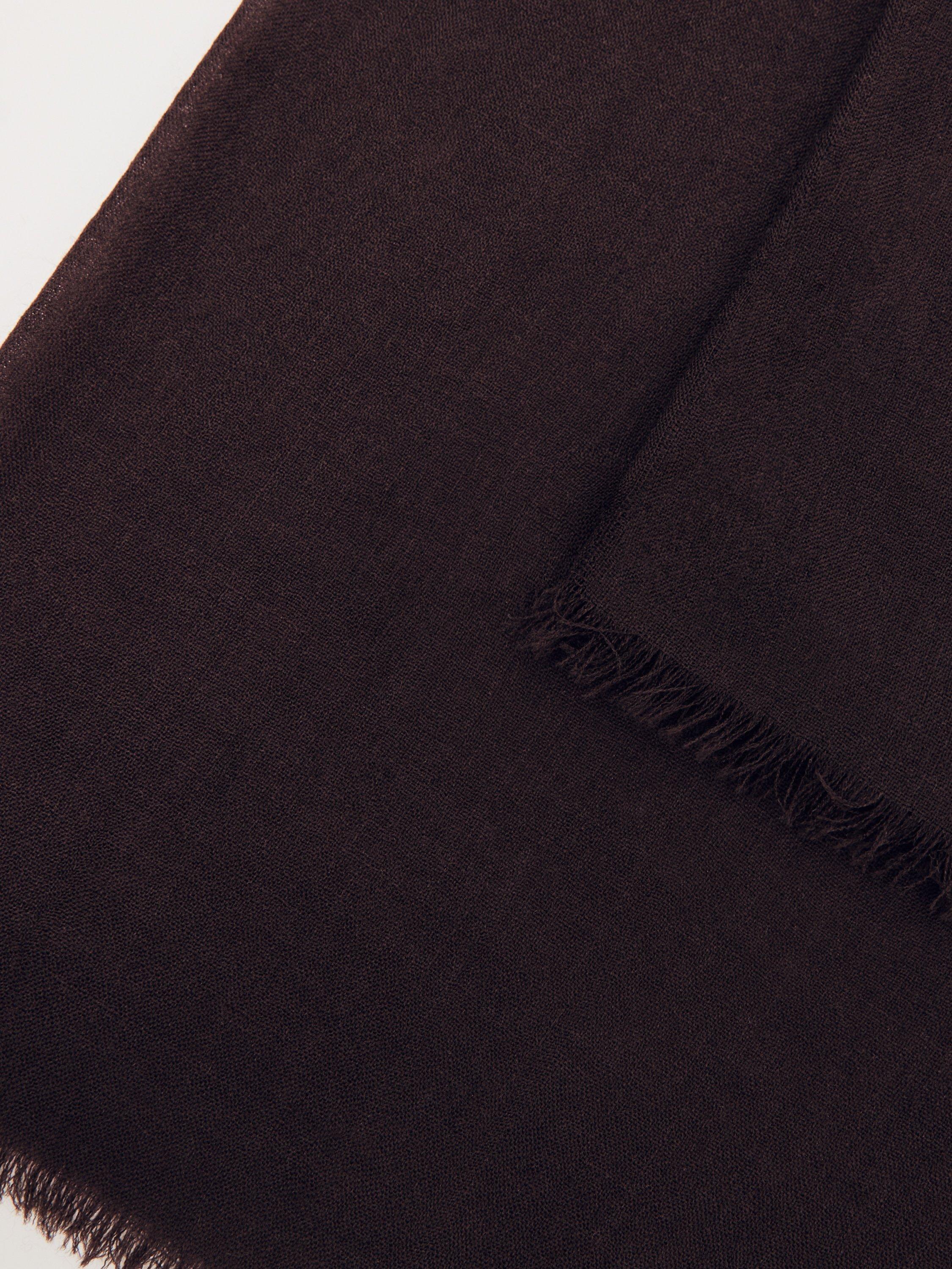 Product image 5 of 5, which shows Reiss Heidi Wool Rich Scarf, Burgundy, One Size