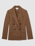 Reiss Solene Single Breasted Blazer, Tan