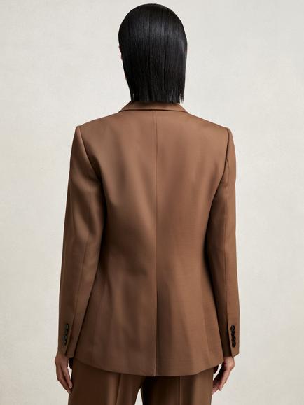 Reiss Solene Double Breasted Blazer - view 2, Tan