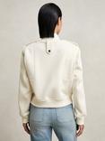 Reiss Cleo Bomber Jacket, Cream