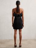 Reiss Taffie Bandeau Mini Dress, Black