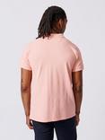 Aubin Marcel Cotton Regular Fit Short Sleeve Polo Shirt, Coral