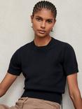 Reiss Anita Crew Neck T-Shirt, Navy