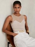 Reiss Darcey Mesh Sweetheart Vest